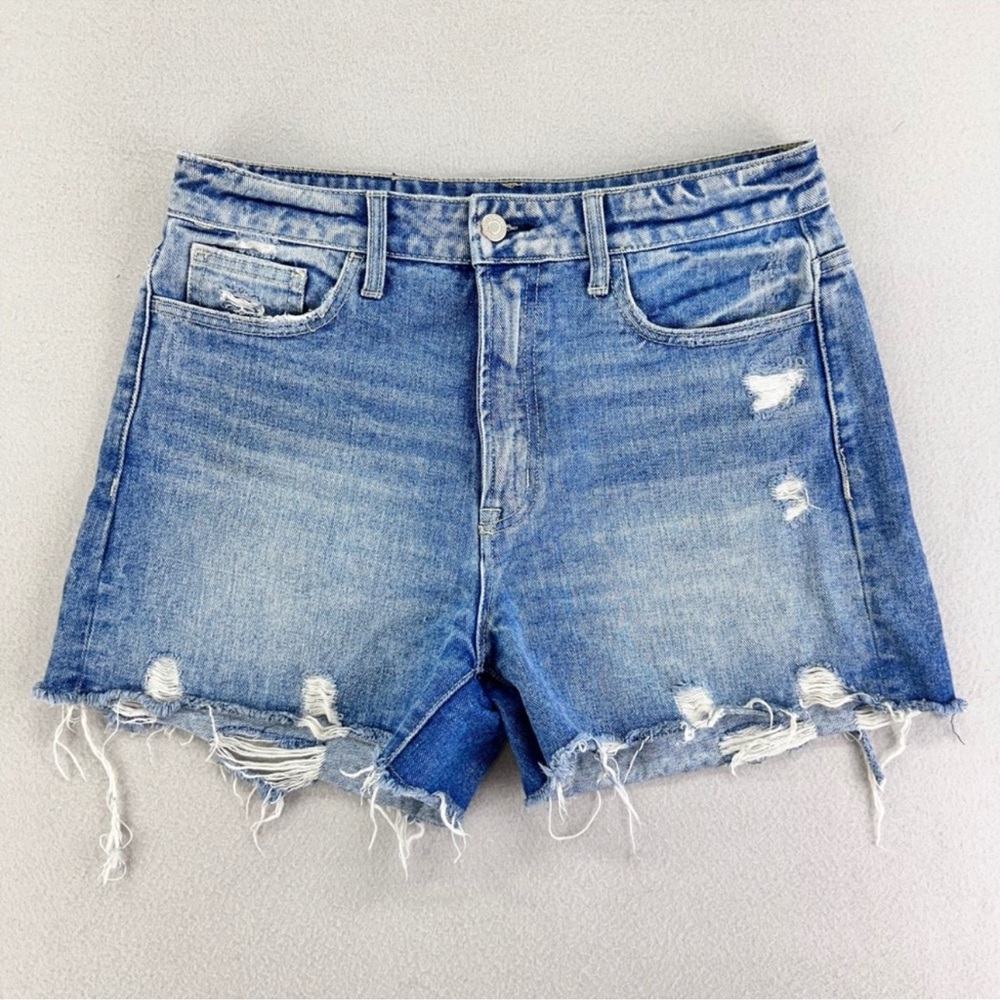 Flying Monkey Blue Distressed Jean Shorts